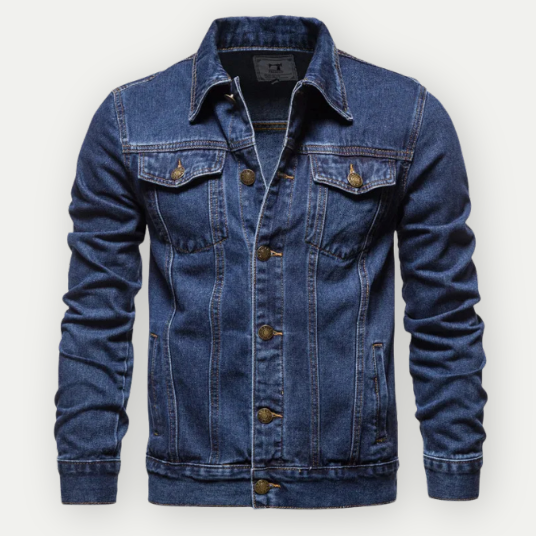 Men's Denim Trucker Jacket Comfortable Fit