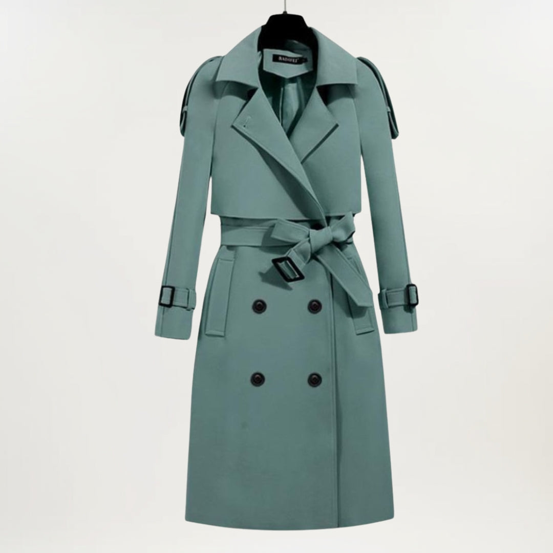 Women's Tailored Trench Coat - VibreMode