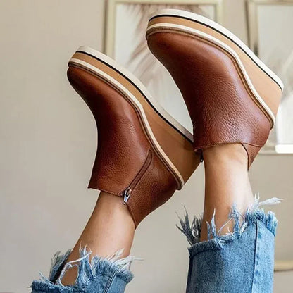 Comfortable Daily Low Heel Ankle Boots