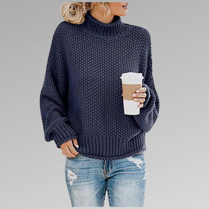 Women's Long Sleeve Knit Sweater Cozy Pullover