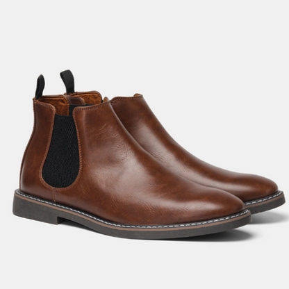 Men's Ankle Boots Elastic Side Panels