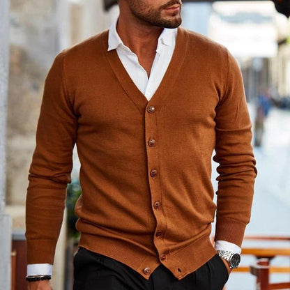 Men's Knitted Cardigan Sweater