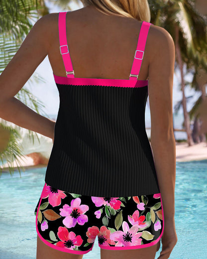 Slimming Women's High Waist Tankini Swimsuit