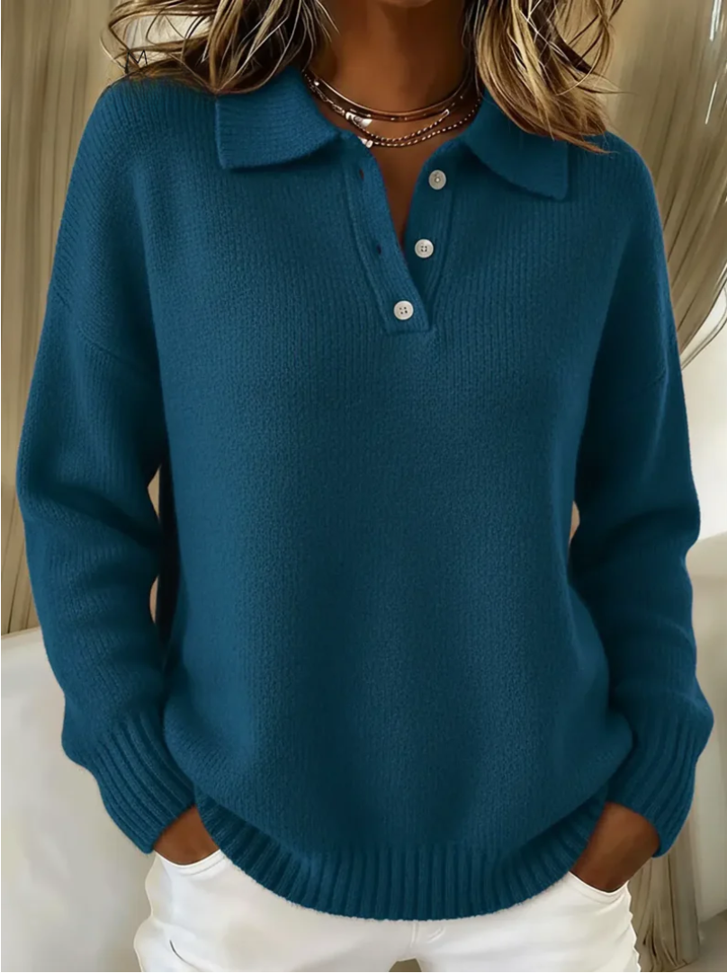 Classic Fit Polo Sweater