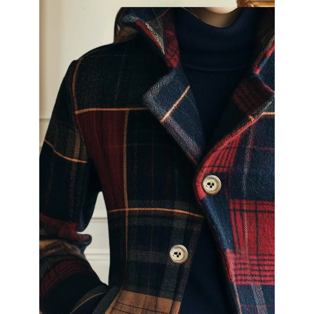 Fit Plaid Button Down Jacket