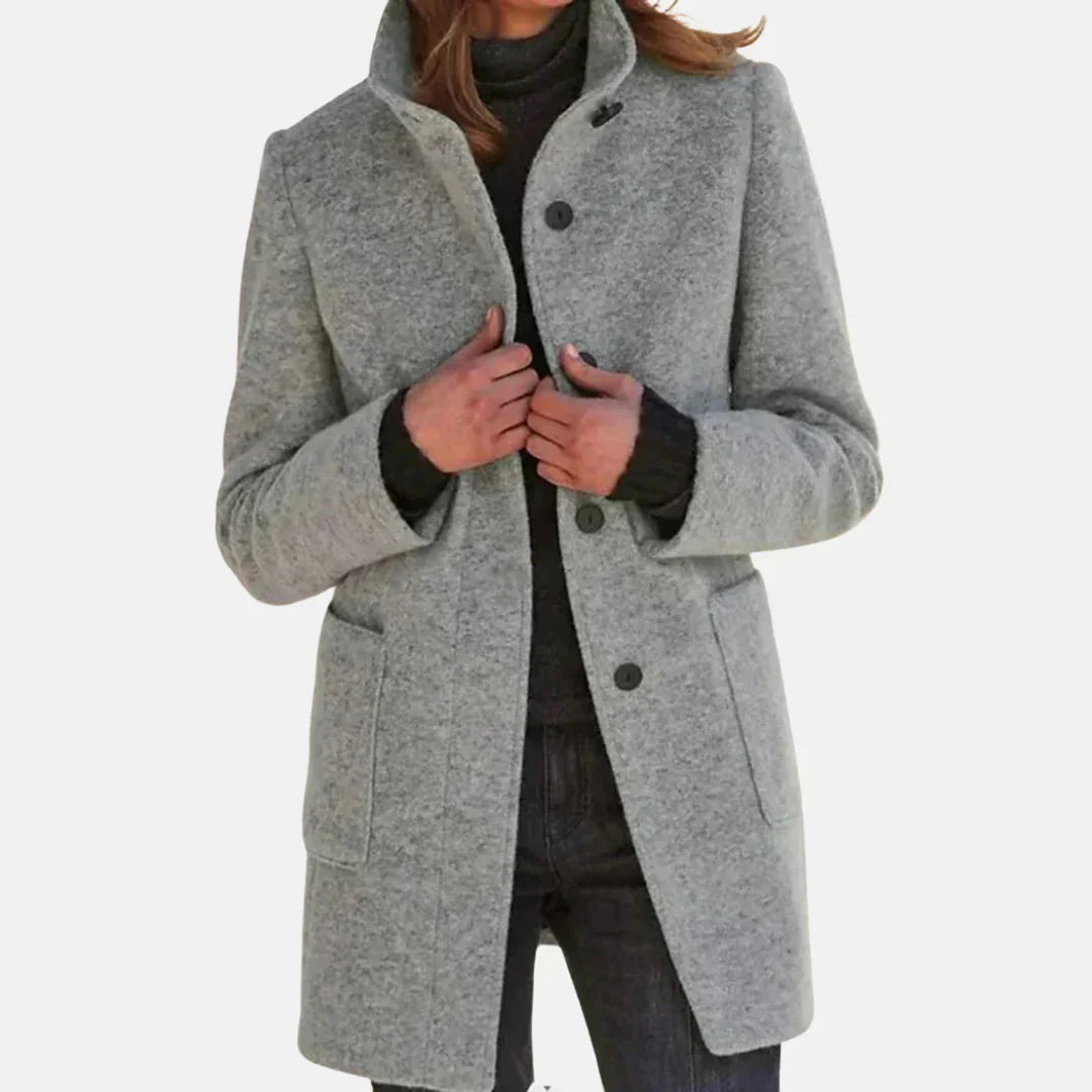 Tweed Coat Classic Wool Brown