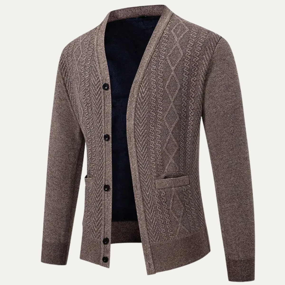 Men's Soft Knit V Neck Cardigan