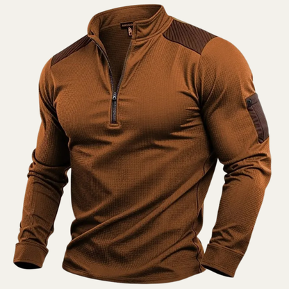 Men's Half Zip Sweater Casual Stand Collar
