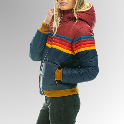 Women's Colorblock Puffer Jacket