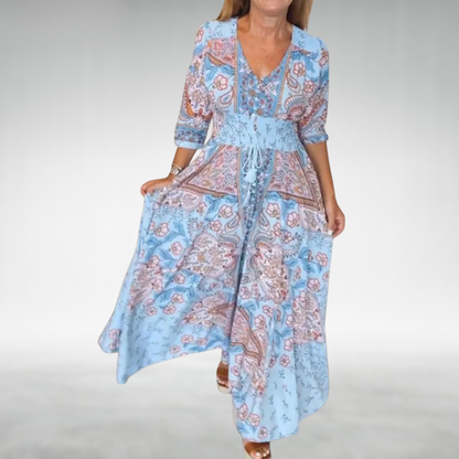 Elegant Long Flowy Women's Maxi Evening Dress