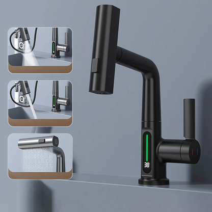 Led Kitchen Bathroom Faucet Light Flexible
