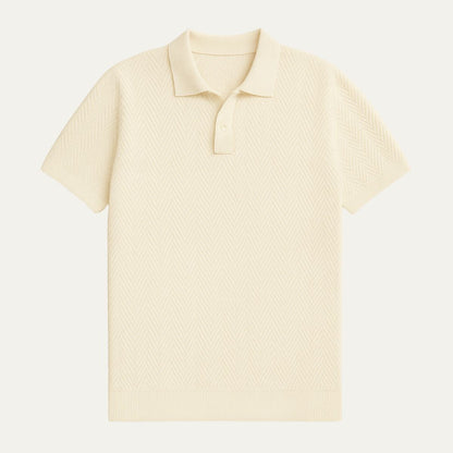 Men's Cotton Polo Shirt Vintage Style