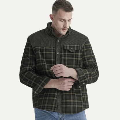 Men's Fleece Lined Flannel Jacket Plaid
