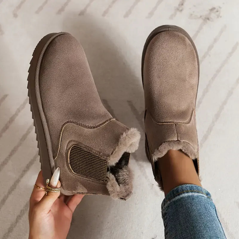 Women's Solid Color Ankle Boots