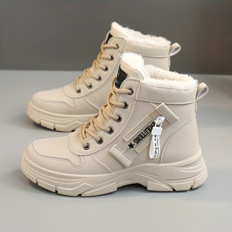 Women's Lace Up Ankle Boots Lug Sole - VibreMode