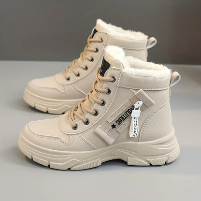 Women's Lace Up Ankle Boots Lug Sole - VibreMode