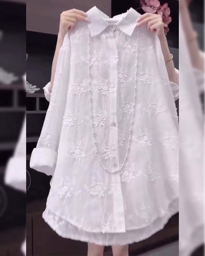 Casual Floral Relaxed Fit Women's Shirt