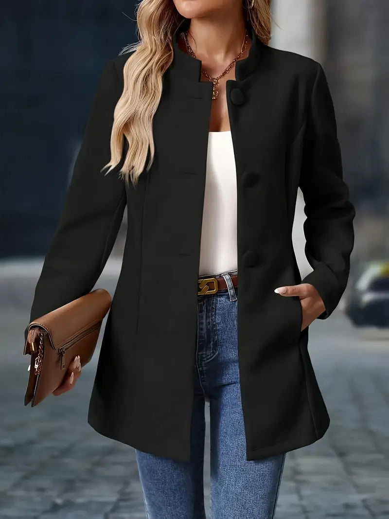 Morgan | Ladies Warm Button Front Coat