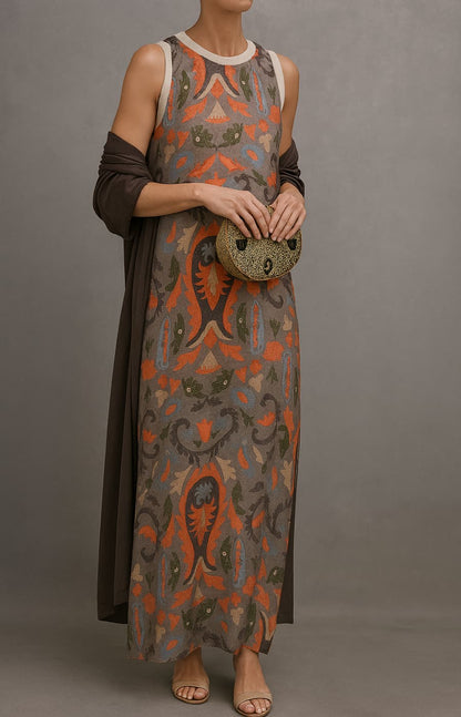 Women's Two Piece Long Dress Set