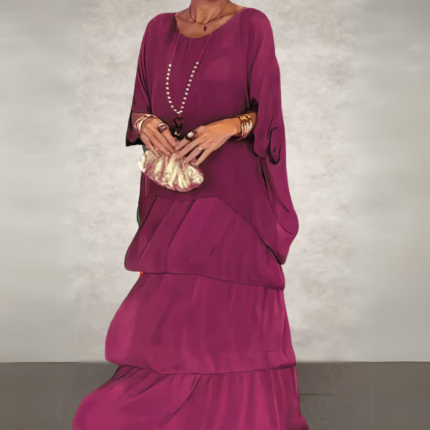 Elegant Women's Long Flowing Dress