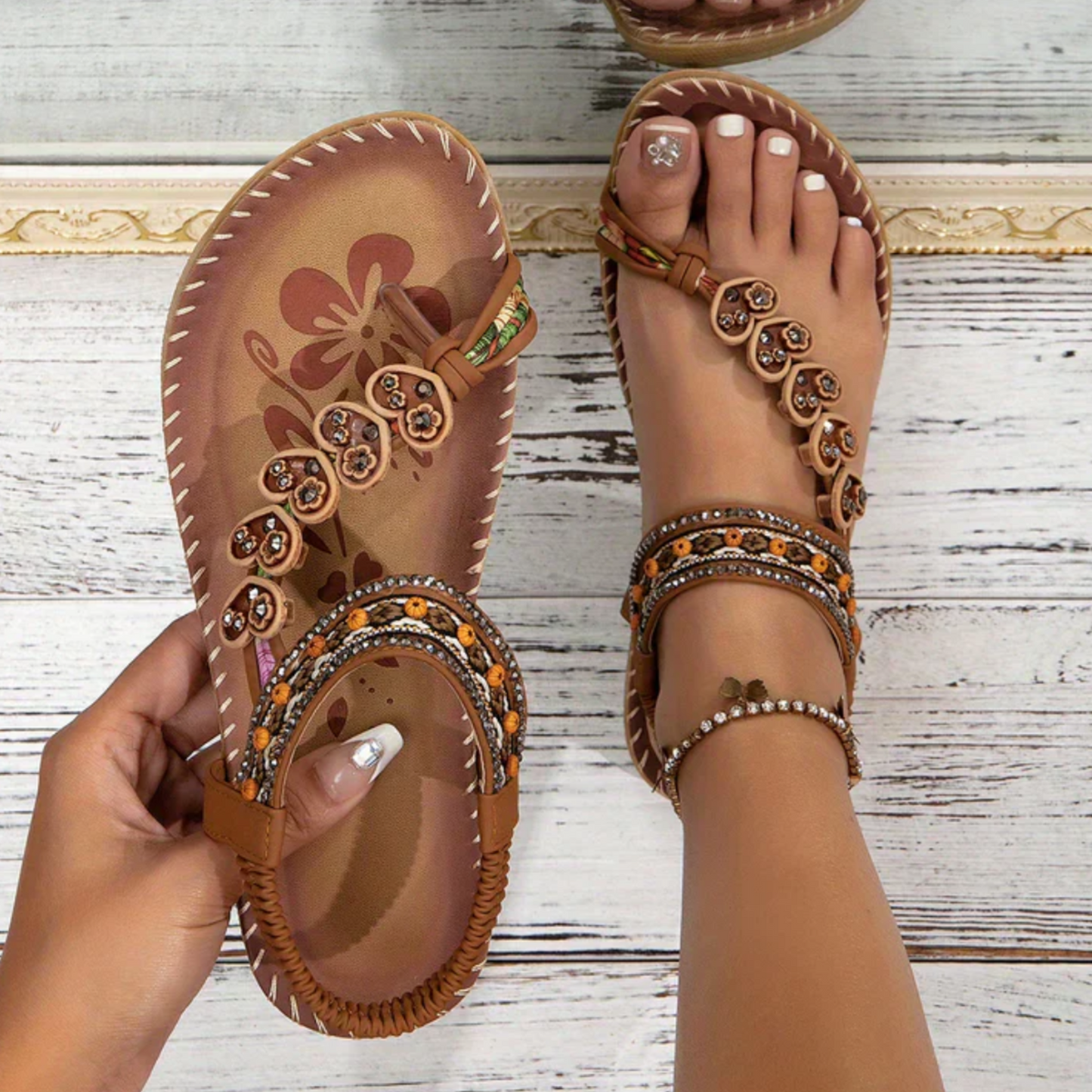 Women's Sandals Decorative Strap - VibreMode