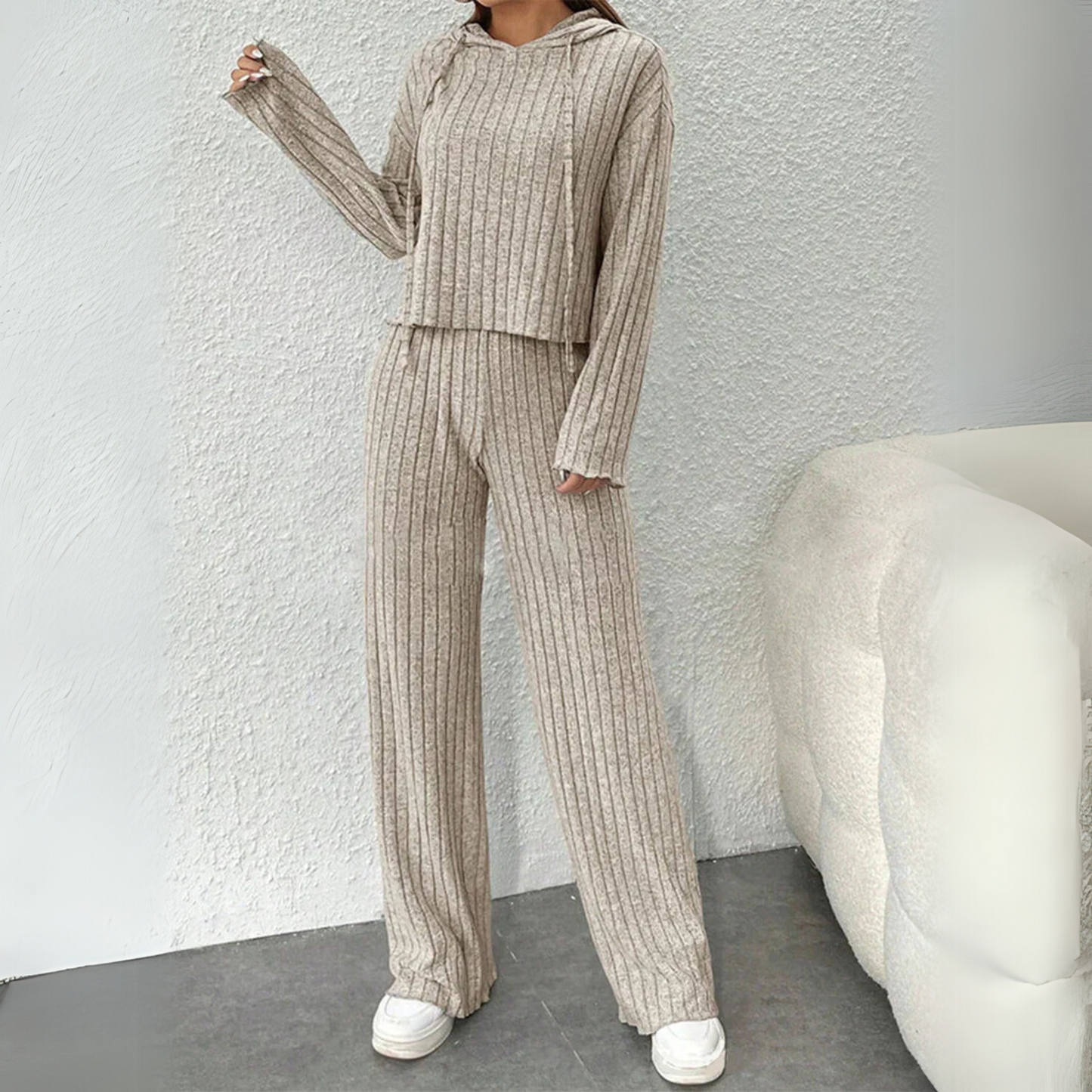 Women's Hooded Sweatshirt Set Soft