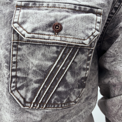 Men's Vintage Denim Button Up Shirt
