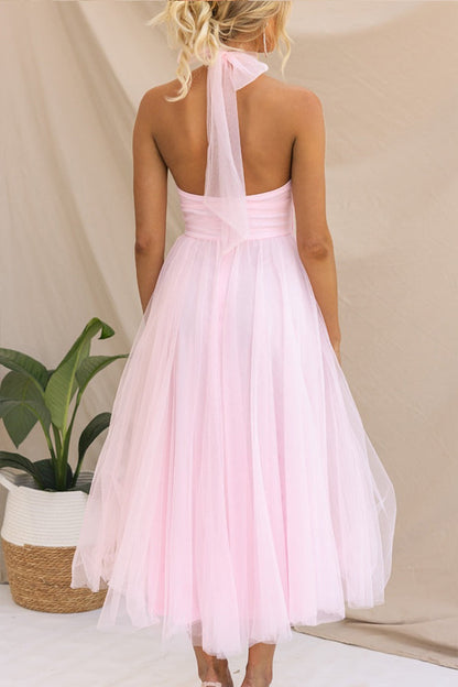 Elegant Ladies' Party Tulle Gown Dress