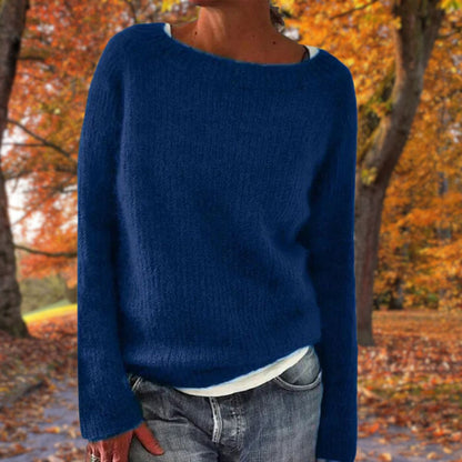 Women's Drop Shoulder Textured Knit Sweater