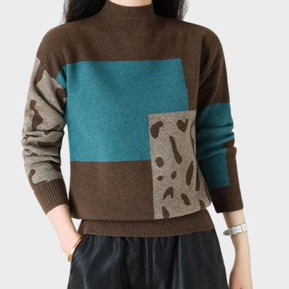 Women's Long Sleeve High Neck Sweater