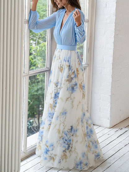 Beautiful Floral Floor Length Dress
