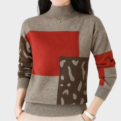 Women's Long Sleeve High Neck Sweater