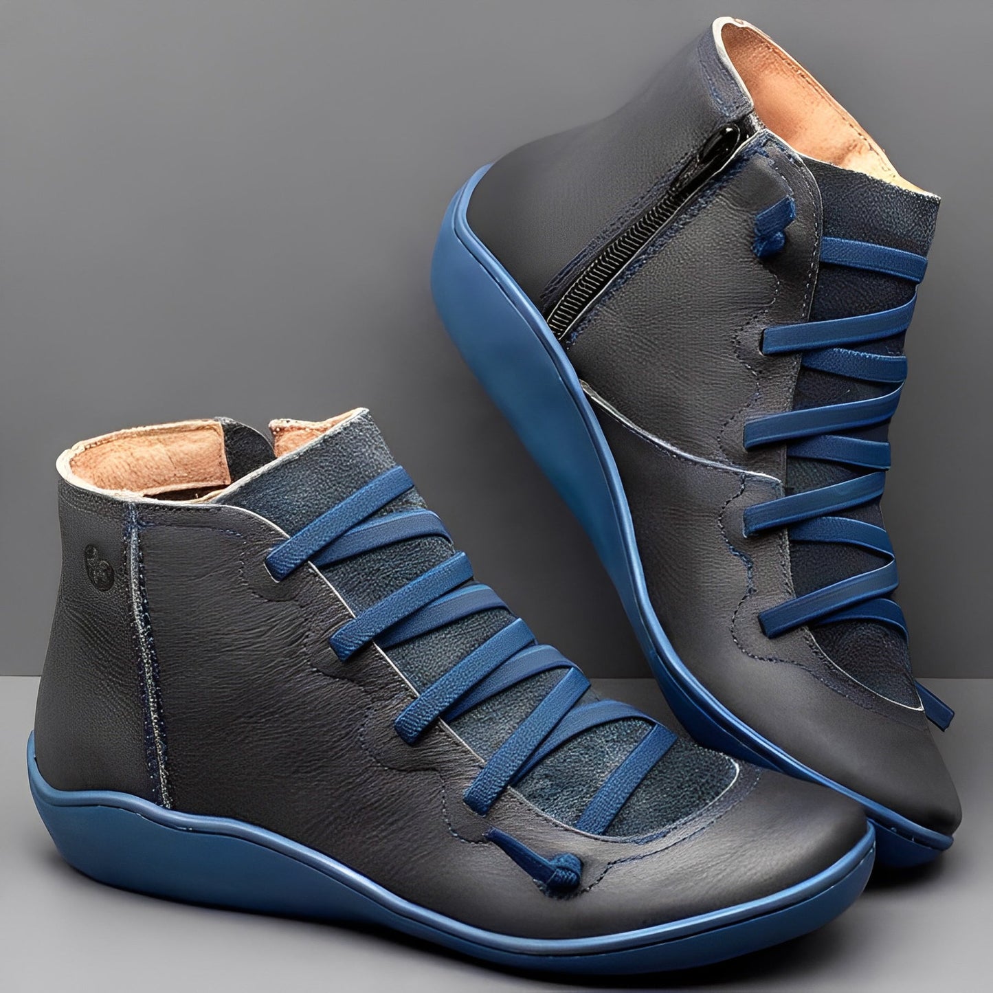 Women's Ankle Boots Comfortable Leather Black