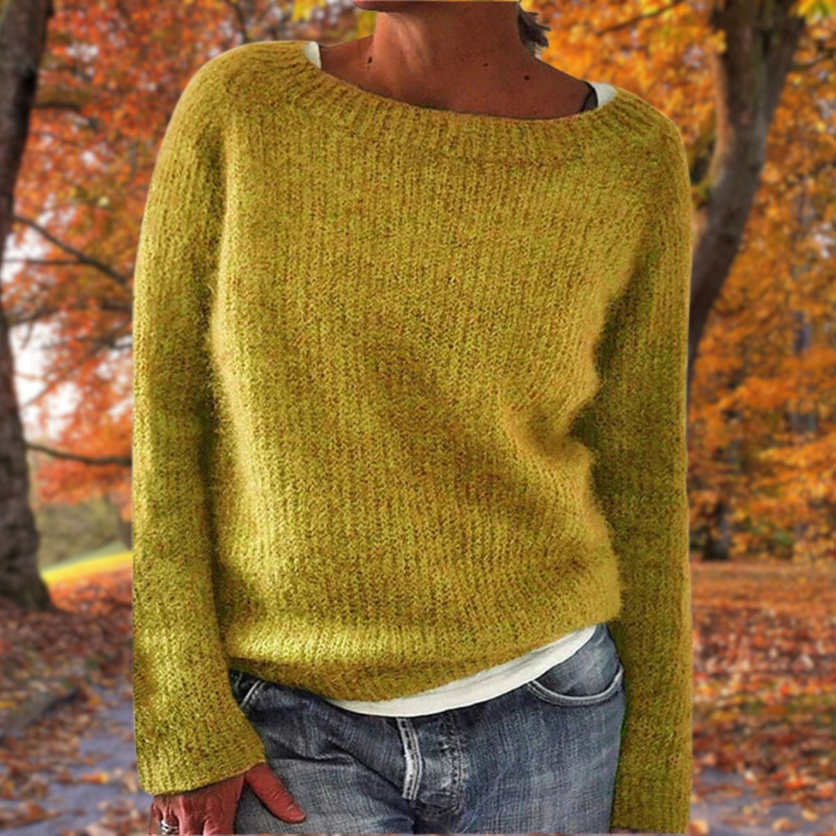 Women's Drop Shoulder Textured Knit Sweater - VibreMode