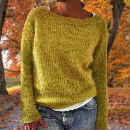 Women's Drop Shoulder Textured Knit Sweater - VibreMode