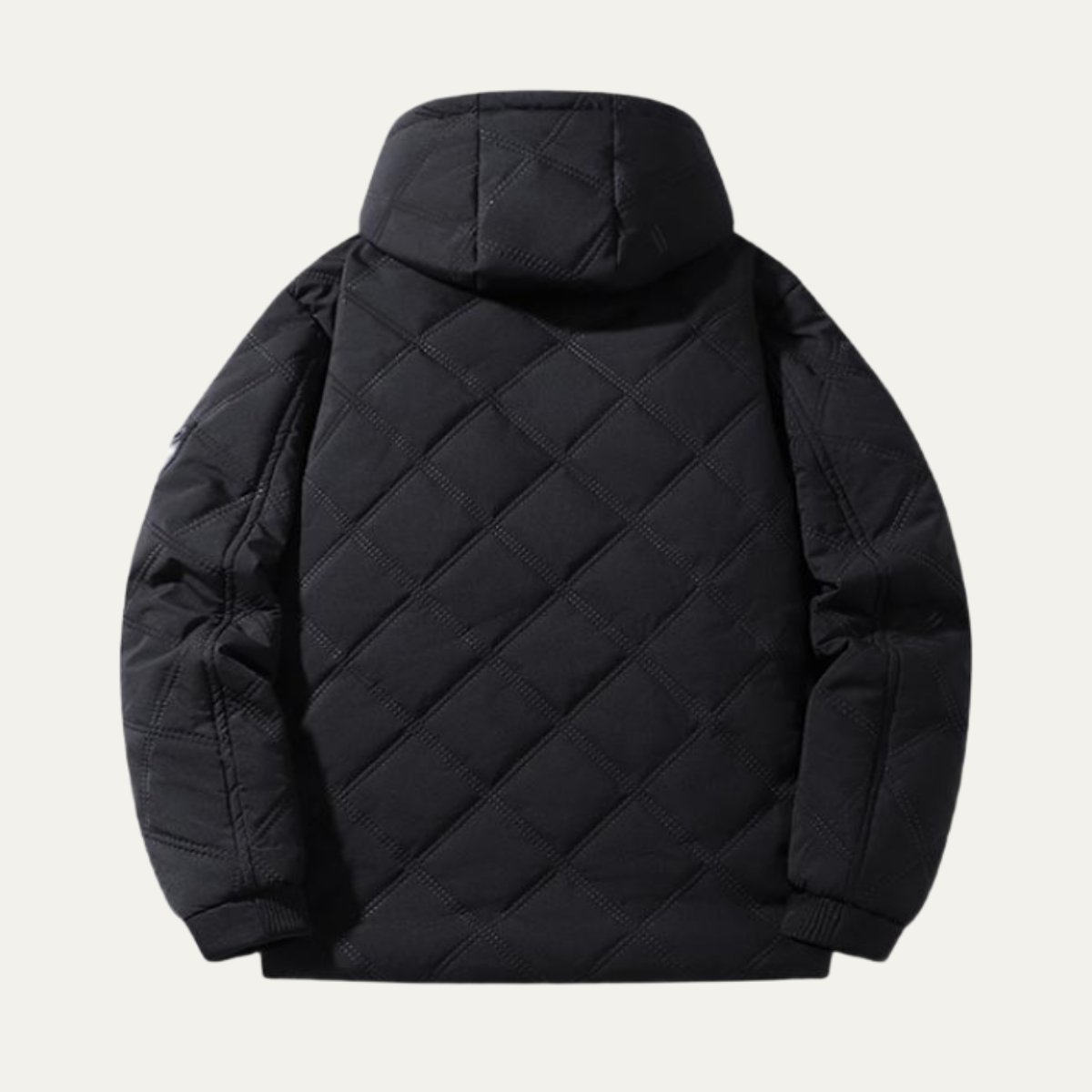 Men's Quilted Puffer Jacket Fleece Lined
