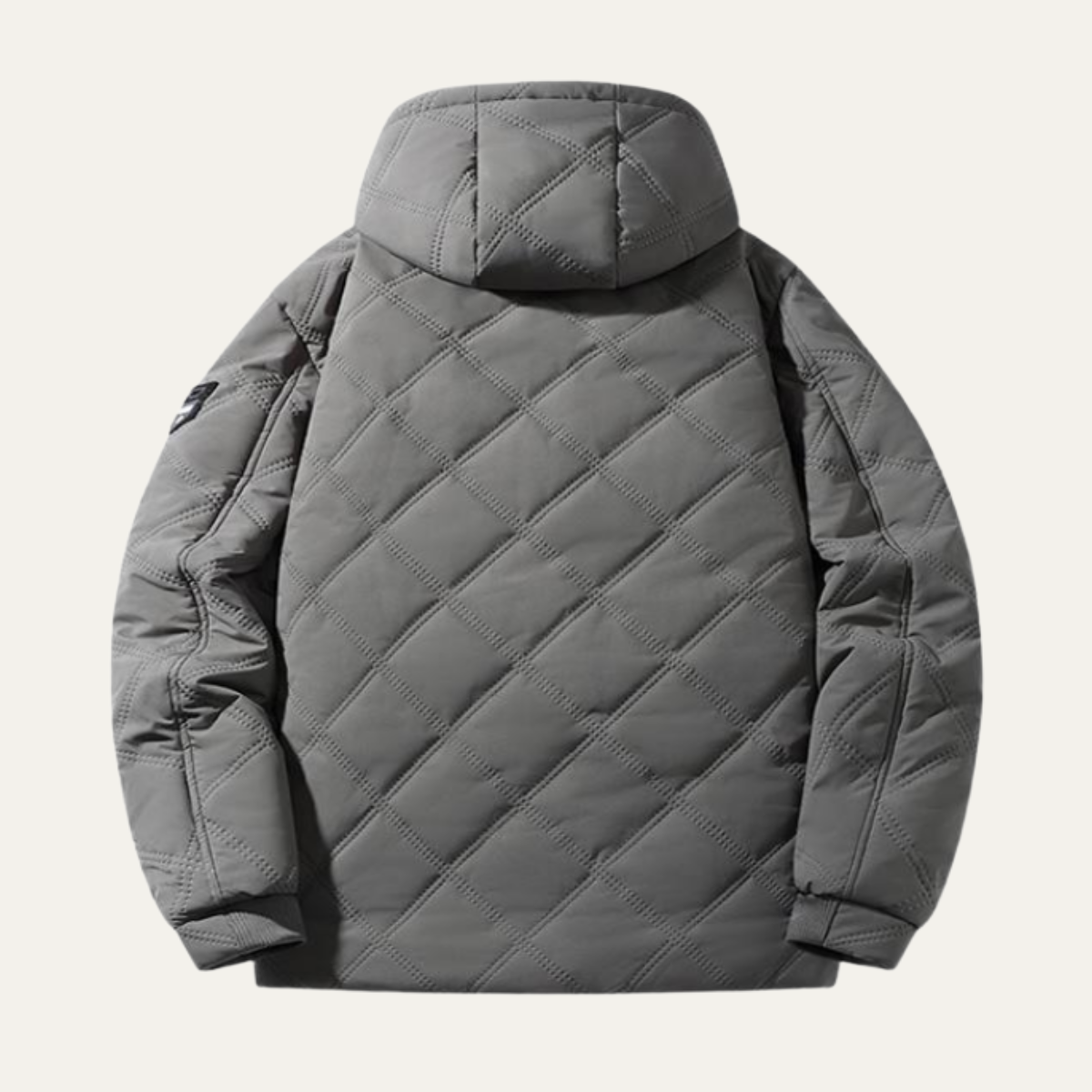Men's Quilted Puffer Jacket Fleece Lined