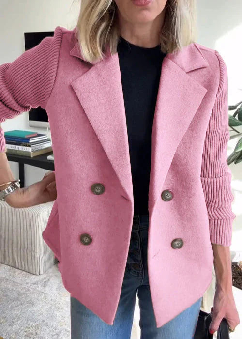 Women's Double-Breasted Tailored Blazer - VibreMode