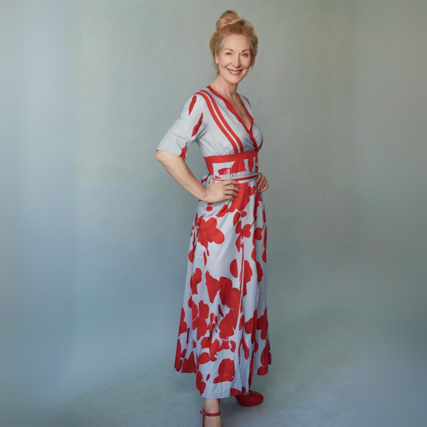Beautiful Floral Midi Dress