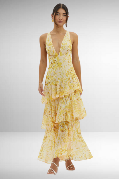 Women's Sleeveless Maxi Dress Flowing Skirt