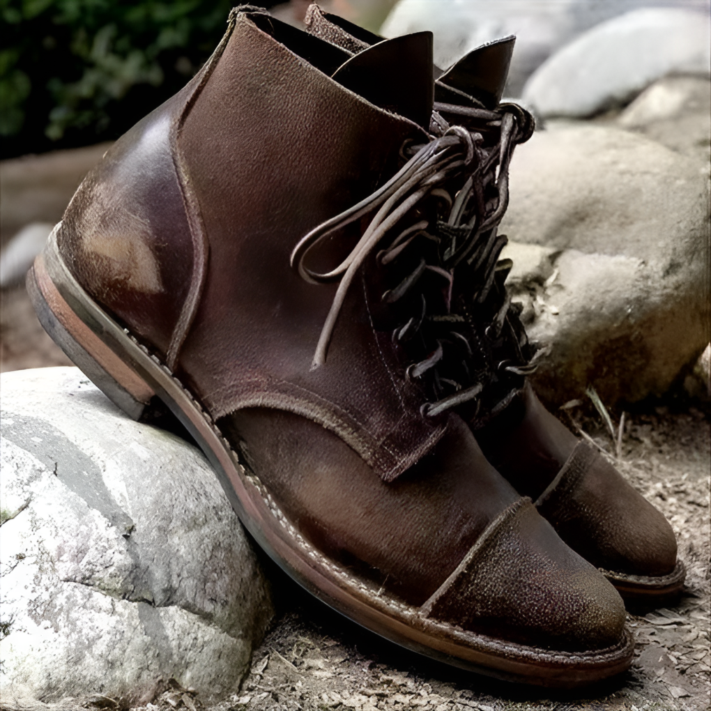 Men's Lace-Up Leather Boots