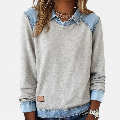 Women's Collared Sweater Long Sleeves