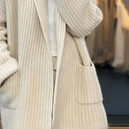 Women's Shawl-Collar Cardigan Thick Cuffs