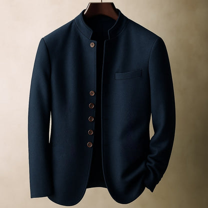 Marsimo Men's Wool Stand Collar Jacket
