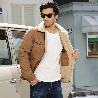 Stylish Bomber Leather Jacket