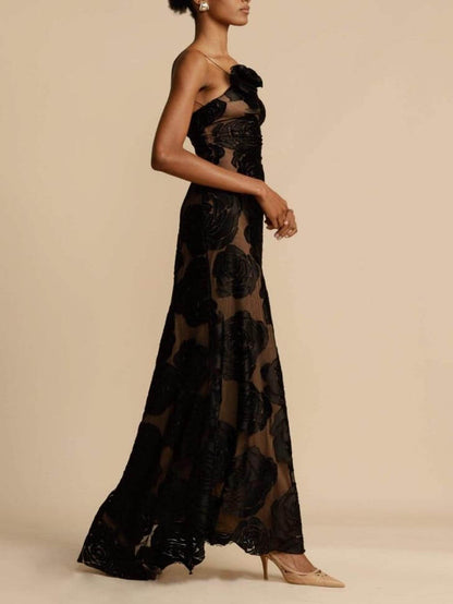 Women's Floral Maxi Dress Elegant Summer