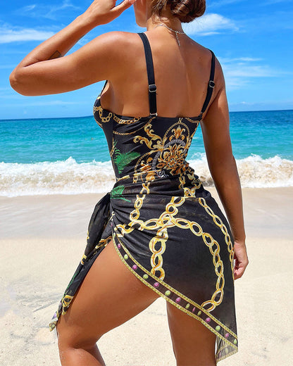 Slimming High Waist Push Up Women's Swimsuit for Beach