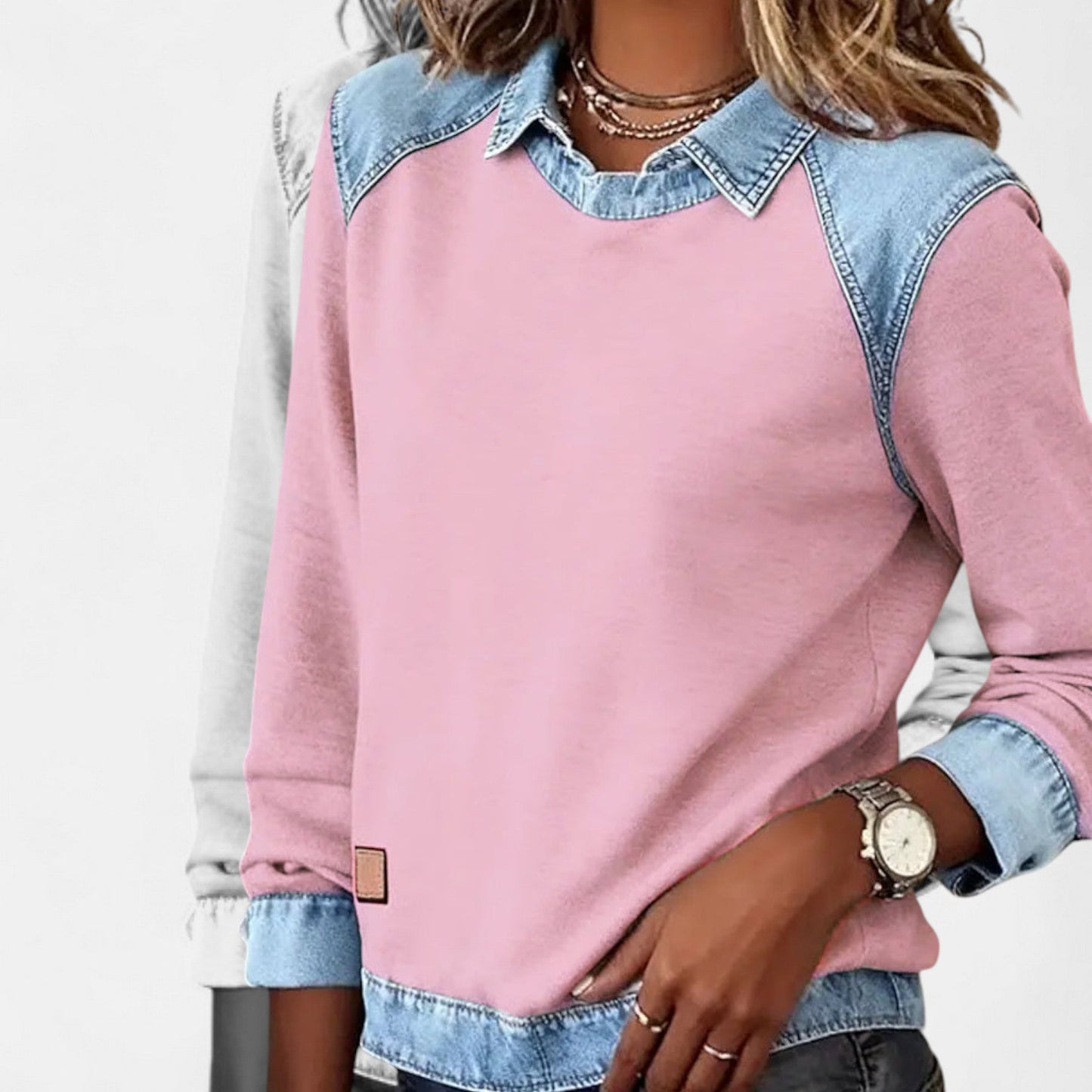 Women's Collared Sweater Long Sleeves