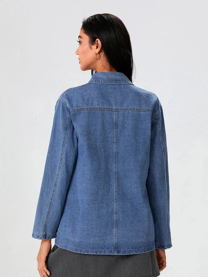 Urbanedge Classic Fit Denim Blazer