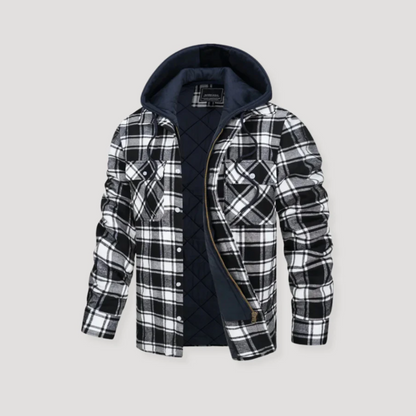 Warm Plaid Hooded Flannel Jacket